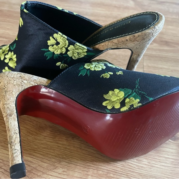 NEW !!! Floral Primadonna mules with heels, may be 4.5 - 5 - Picture 4 of 4